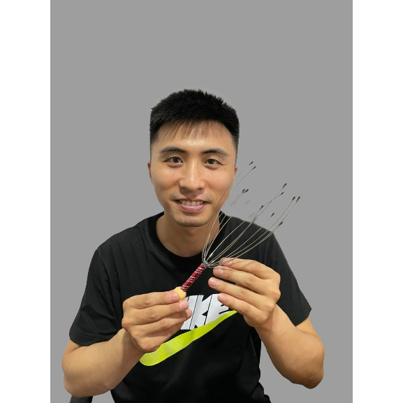 Dụng cụ dưỡng sinh massage đầu 12 chân, lưu thông khí huyết vùng đầu, massage thư giãn sâu