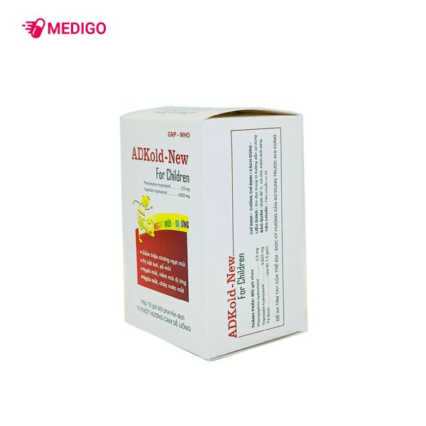 Adkold- new giãm sổ mũi- ngạt mũi giúp trẻ giảm ngạt mũi, dị ứng mũi dùng cho trẻ từ 6 tháng tuổi