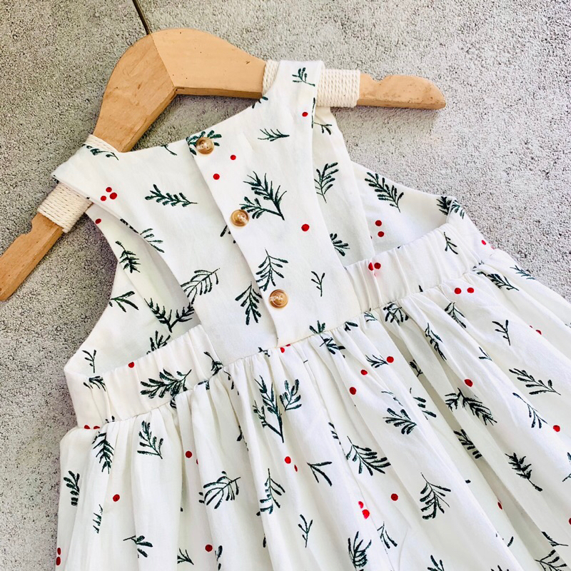 Váy Đầm cho bé gái BONITA, 3 tầng nhí xanh biển và Hồng san hô, chất đũi sướt mềm mát