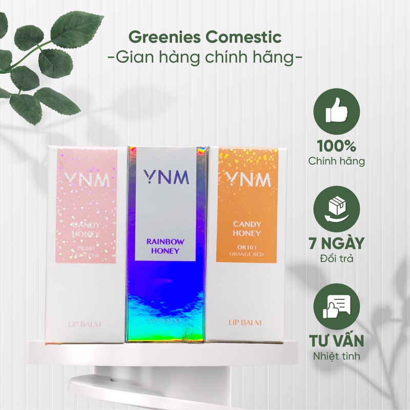 Son Dưỡng Mềm Môi, Hết Thâm, Đổi Màu YNM RAINBOW HONEY LIP BALM Chính Hãng
