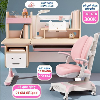 Bàn học thiết kế công thái học hiện đại, với nhiều mẫu mẫ , bàn học rộng , tặng kèm gía để ipad- nội thất marry