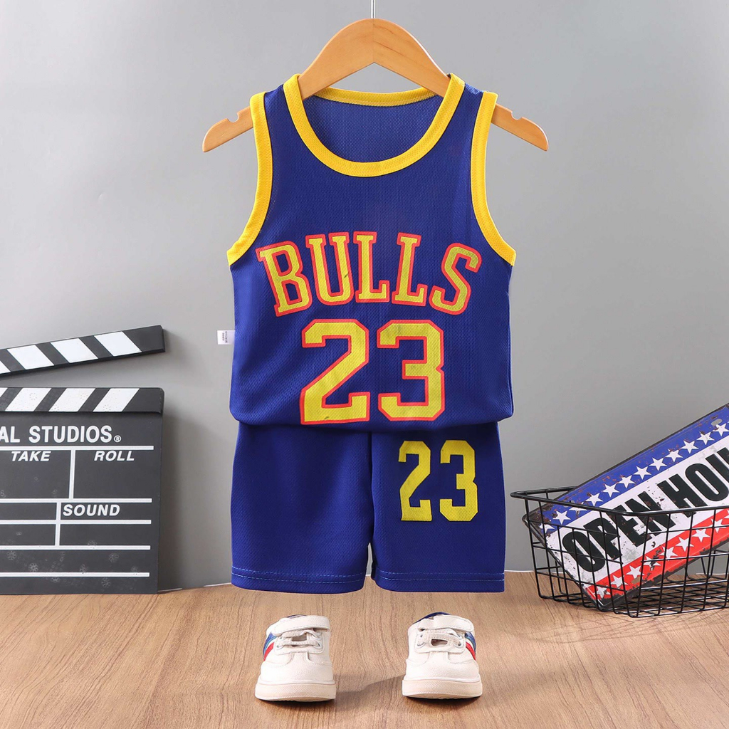 Bộ đồ bé trai chất thể thao sô 23 viền phối cho bé từ 6kg đến 29kg.BDBT60