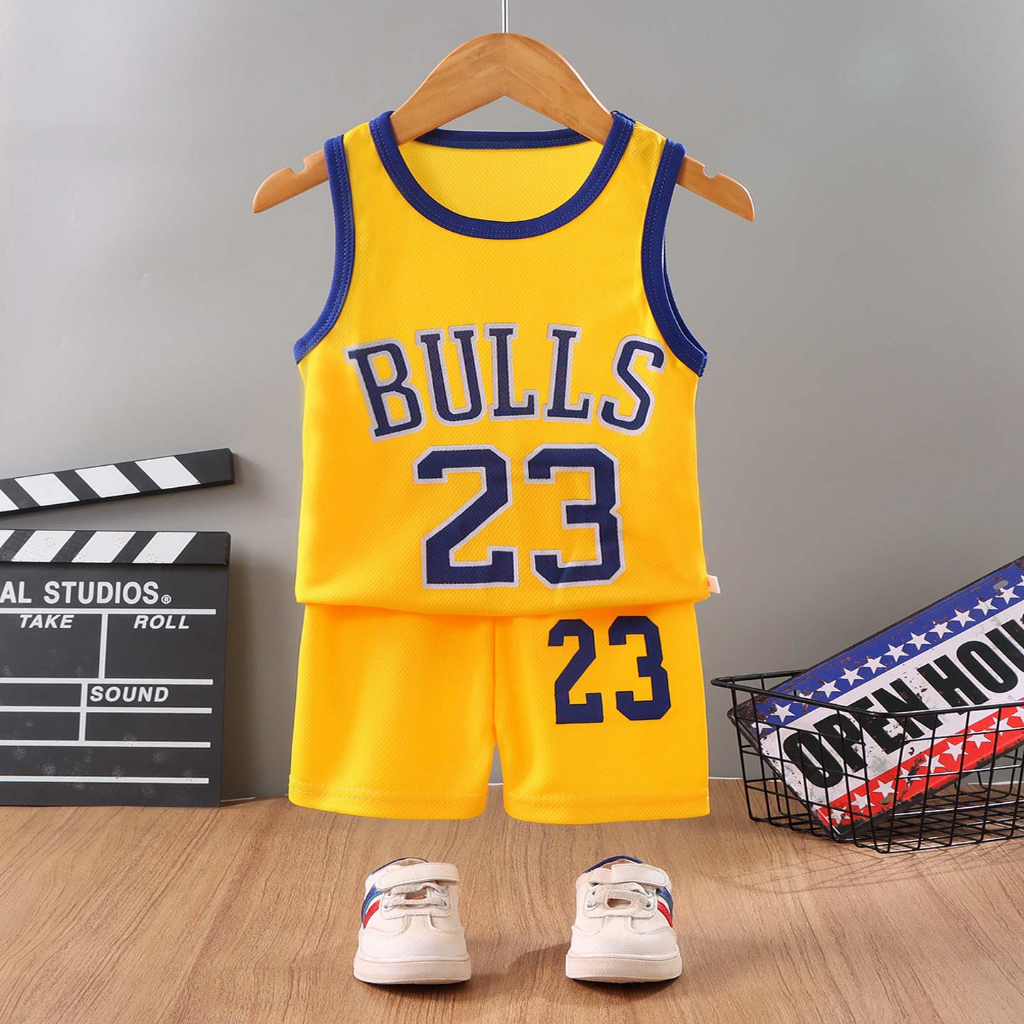 Bộ đồ bé trai chất thể thao sô 23 viền phối cho bé từ 6kg đến 29kg.BDBT60