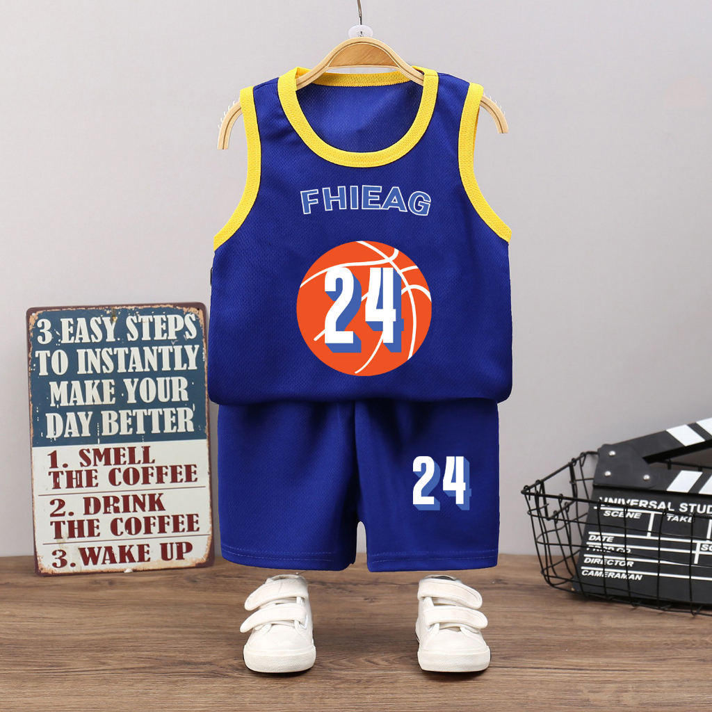 Bộ đồ bé trai chất thể thao sô 24 viền phối cho bé từ 6kg đến 29kg.BDBT61.