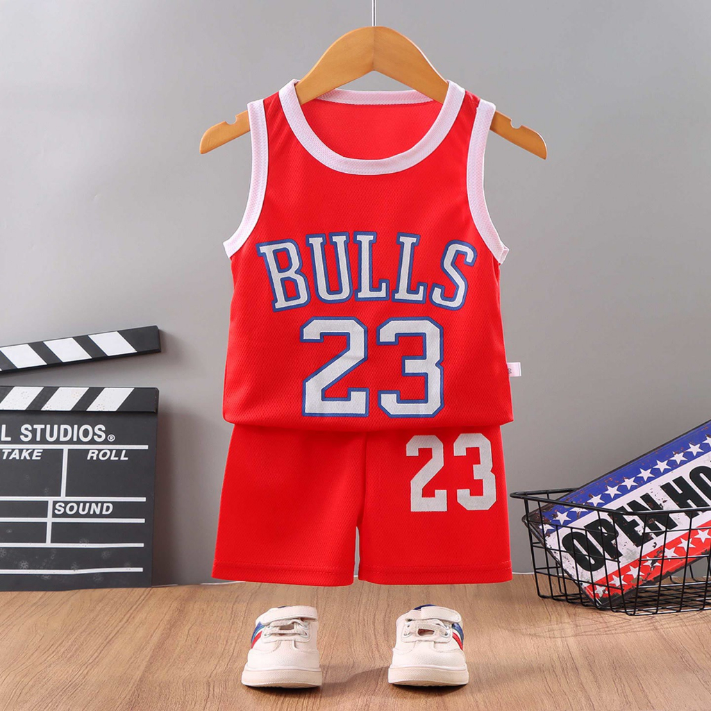 Bộ đồ bé trai chất thể thao sô 23 viền phối cho bé từ 6kg đến 29kg.BDBT60