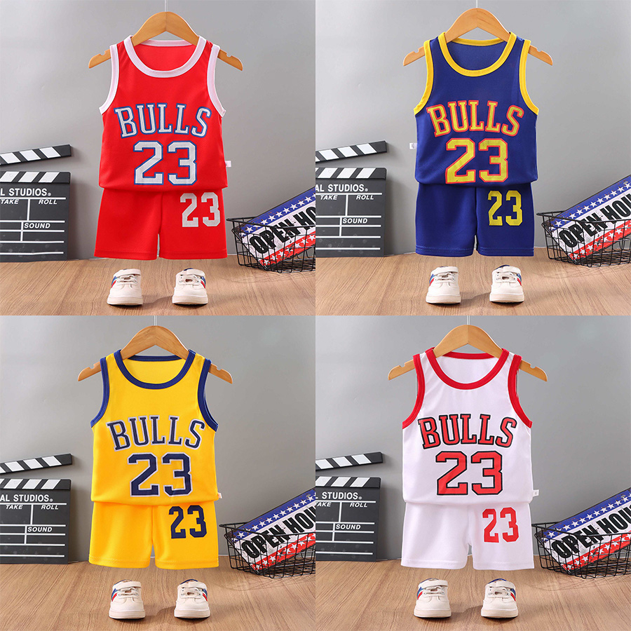 Bộ đồ bé trai chất thể thao sô 23 viền phối cho bé từ 6kg đến 29kg.BDBT60