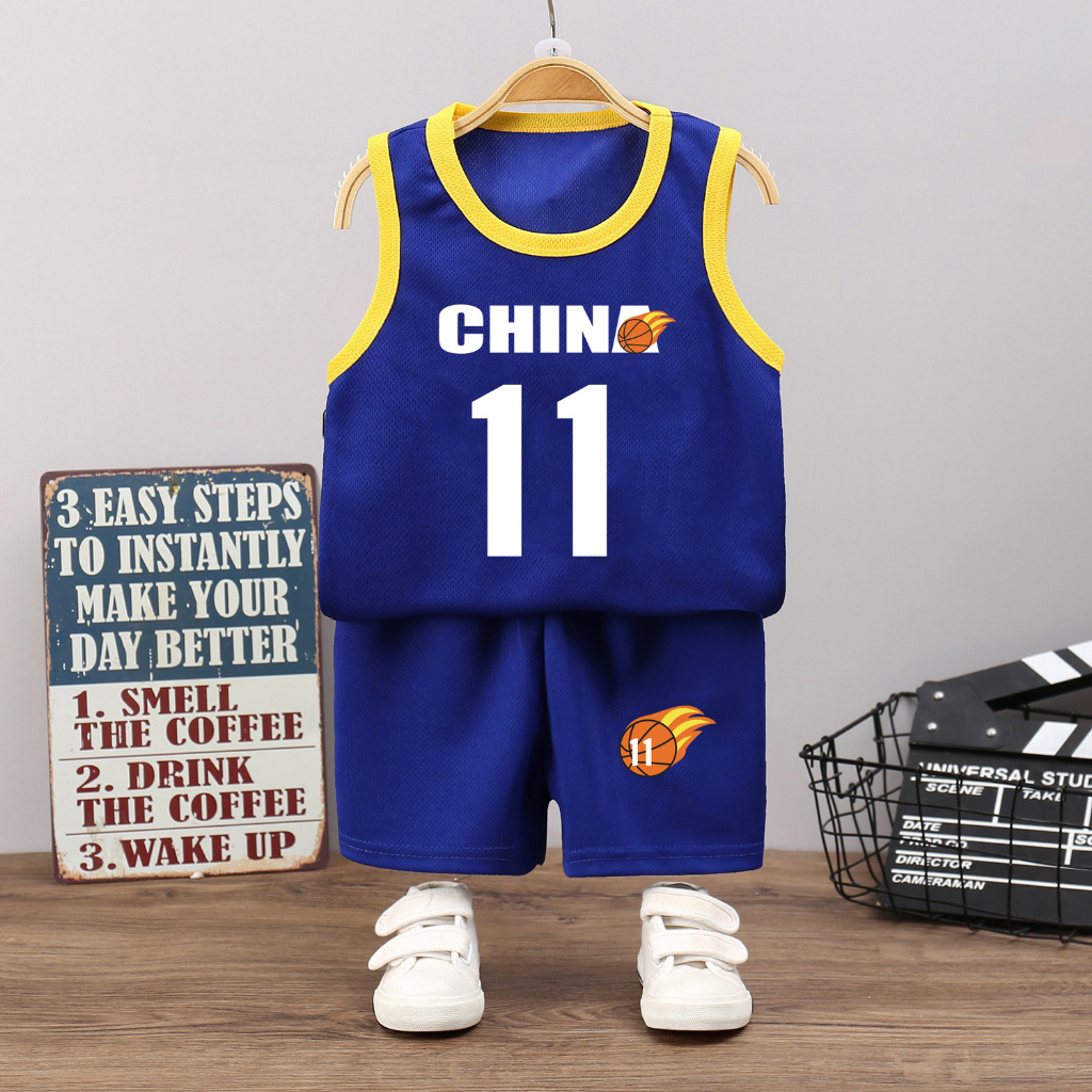 Bộ đồ bé trai chất thể thao sô 11viền phối cho bé từ 6kg đến 29kg.BDBT64.