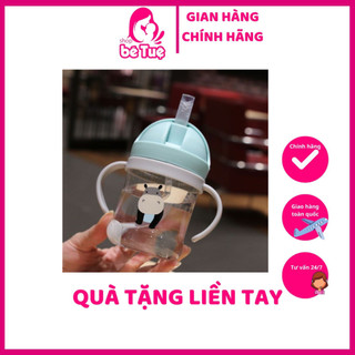 Bình nước cho bé có tay cầm, van chống sặc, chống rò rỉ nước cho bé tập uống nước. quà tặng avisure