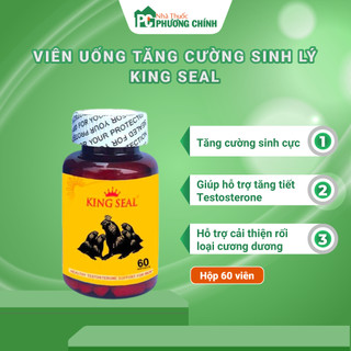 Viên Uống Tăng Cường Sinh Lý Nam King Seal - Bổ Sung Testosteron Và Tăng Cường Nội Tiết Tố Nam (Hộp 60 Viên)