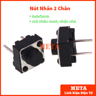 Nút nhấn 2 chân 6x6x5mm - Nút nhấn reset, nhấn nhả