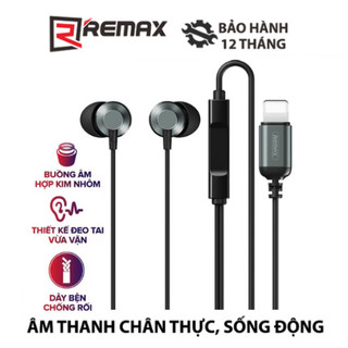 Tai nghe nhét tai Remax Metal RM-512i cổng sạc dành cho iP