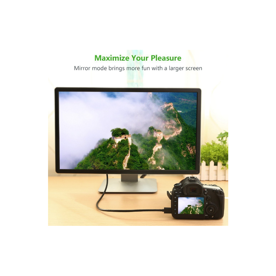 Cáp Mini HDMI sang HDMI 2.0 dài 1,5M Ugreen 11167 hỗ trợ 4K@60hz - Hàng Chính Hãng