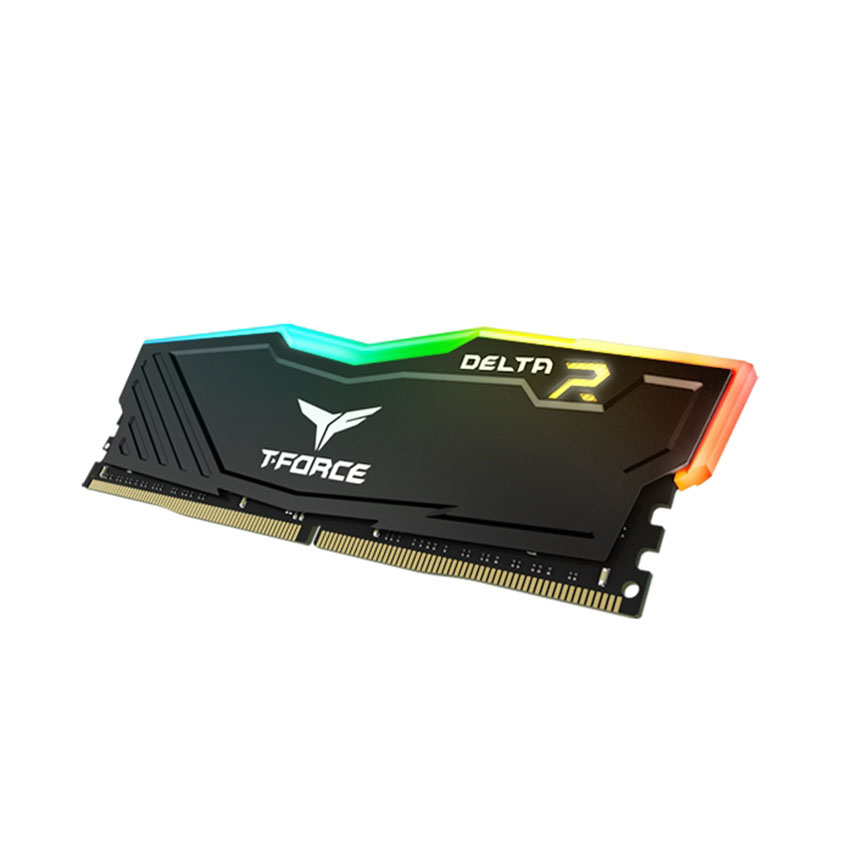 RAM TeamGroup T-Force Delta RGB 16GB DDR4-3200 - Đen (TF3D416G3200HC16C01) - Hàng Chính Hãng