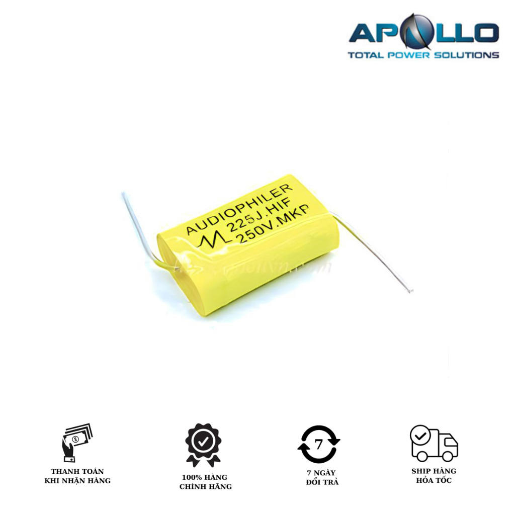 Tụ âm thanh, tụ Audio, Tụ vàng MKP AUDIOPHILER HIF 225J 250V 2.2uF