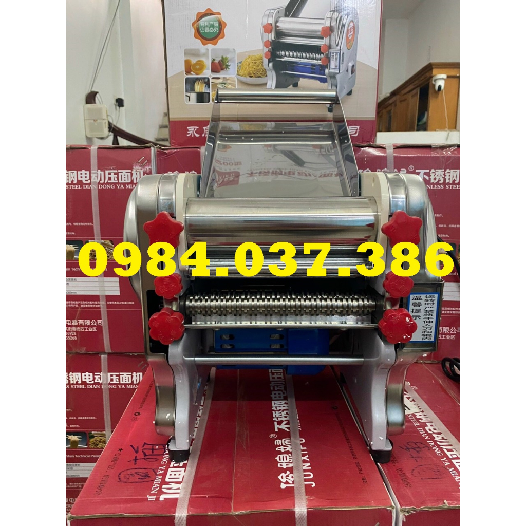 Máy Cán Bột, Máy Làm Mì Sợi - Hoành Thánh, Bánh Canh, Bánh Bao 750w