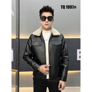 Áo khoác da nam cổ lông lót lông hàng nhập khẩu cao cấp