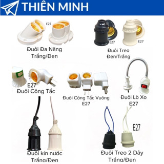 Đuôi đèn e27 thông dụng nhiều loại phổ biến
