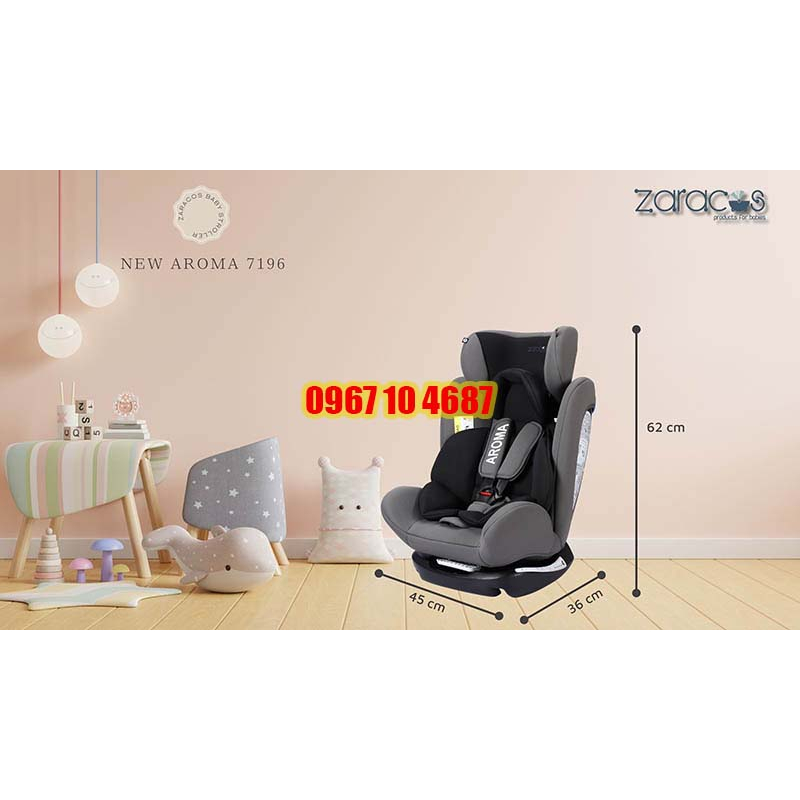 Ghế ngồi ô tô cho bé Zaracos Aroma 7196 - NEW AROMA 7196