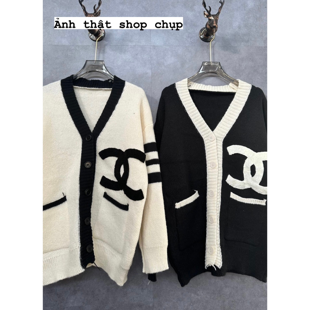 Áo Len Cadigan thêu xù, fom  Rộng ,Phong Cách Hàn Quốc ,H1140