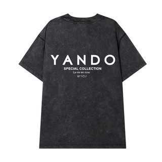 Áo thun wash yando la vie en rose a202 100% cotton premium