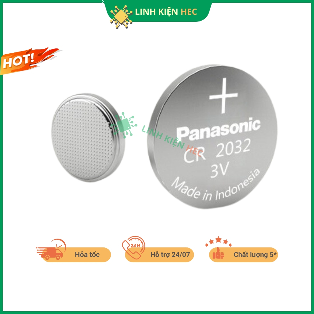 Pin CR2032 Panasonic 3V chính hãng linhkienhec