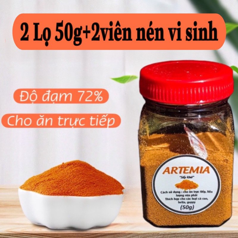ARTEMIA sấy khô, giàu dinh dưỡng- TOP 1thức ăn cho cá con, 20-200 gram