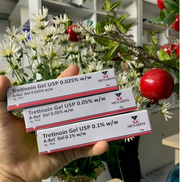 Tretinoin Aret 0.1% , 0.05% và 0.025% 20g