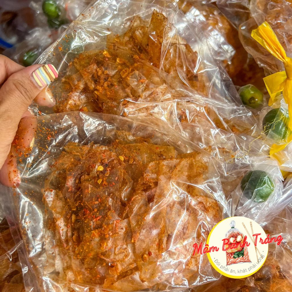 Bánh tráng xike muối sợi Tây Ninh bánh tráng trộn xì ke muối tắc ăn vặt tuổi thơ - 04100095