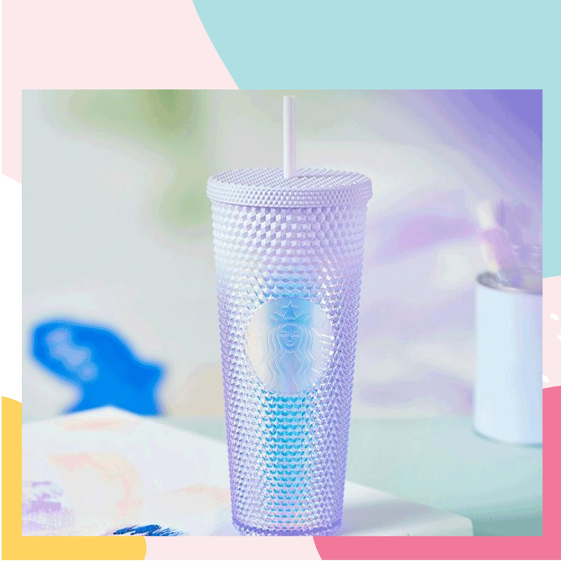 Ly nhựa starbucks sơn bóng kèm ống hút 710ml nhựa 2 lớp PP an toàn với sức khỏe, ly nhựa uống nước