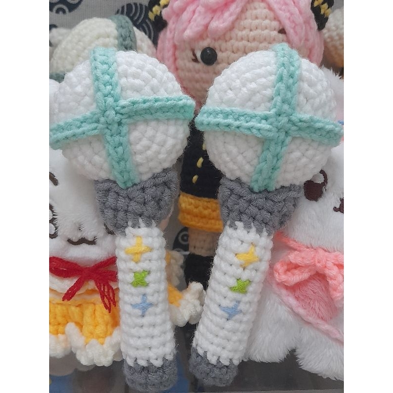 Móc khoá len lightstick nhóm nhạc TXT