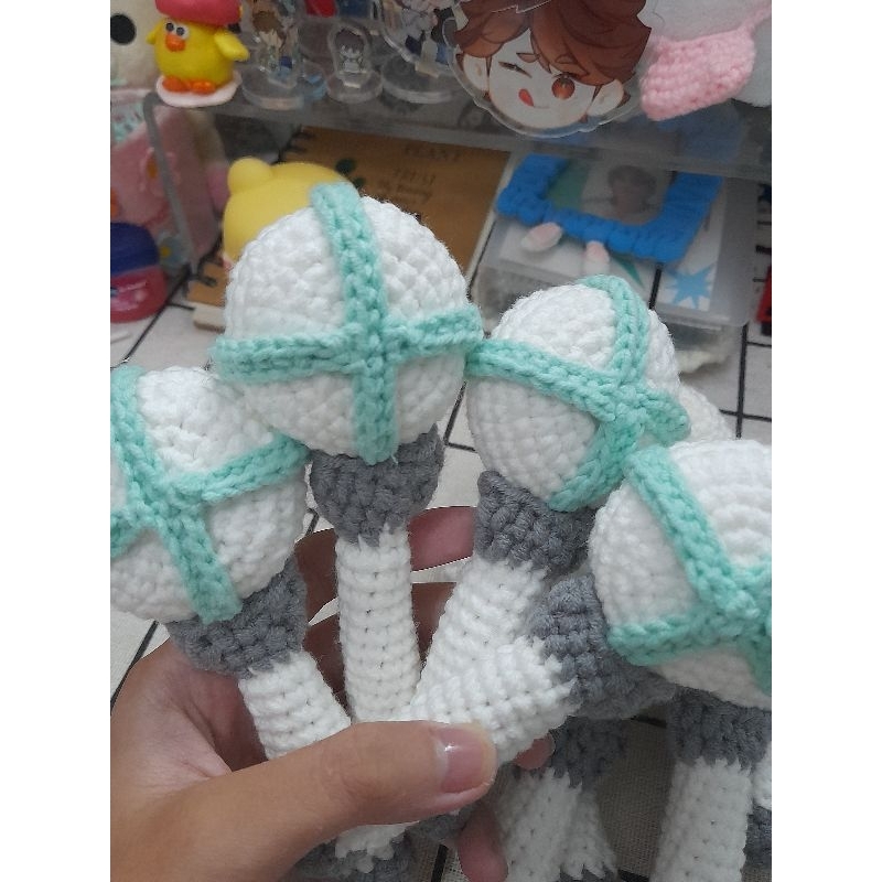 Móc khoá len lightstick nhóm nhạc TXT