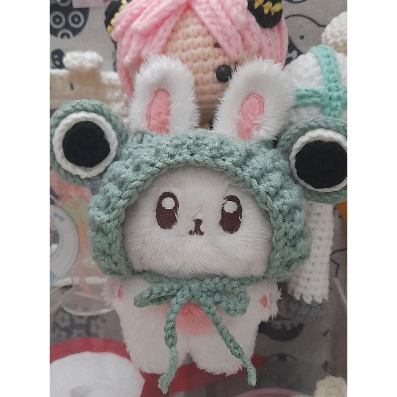 ( outfit cho doll) mũ ếch dành cho doll 10cm ( vui lòng đọc kĩ phần mô tả)