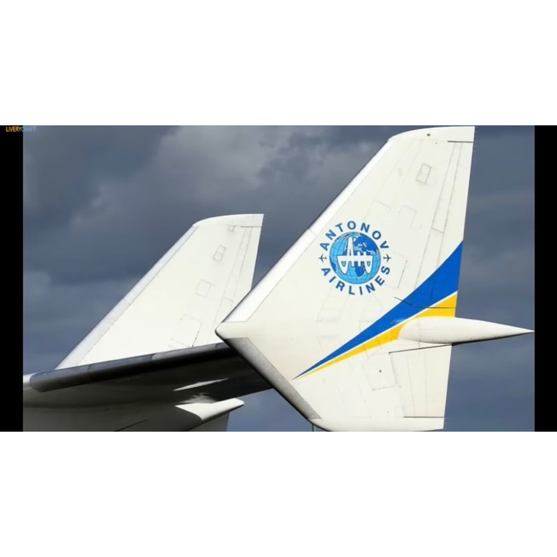 Mô hình giấy máy bay vận tải antonov