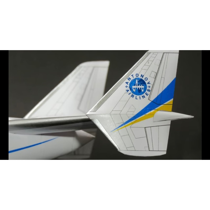 Mô hình giấy máy bay vận tải antonov