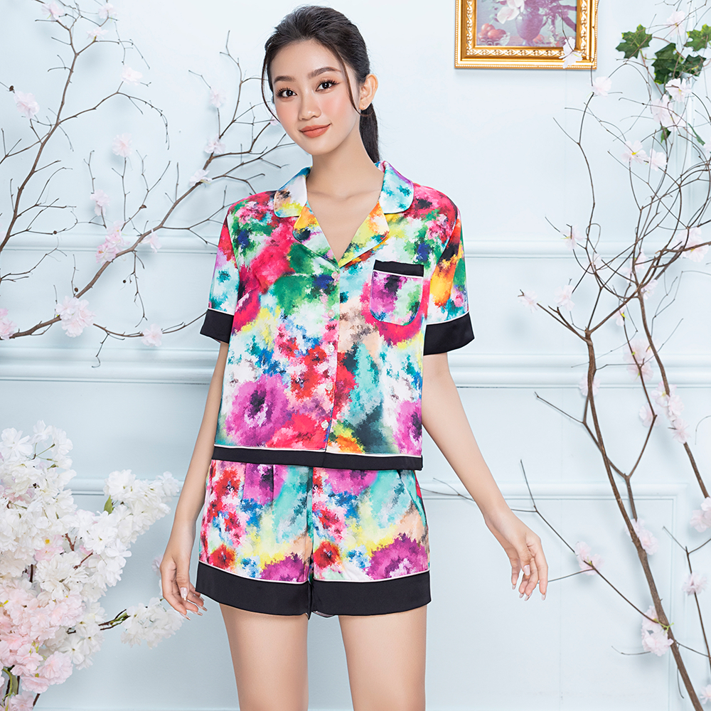 [Mã FATOP12 giảm 30K đơn 150K] Bộ Đồ Short Satin Nữ Vincy Thoáng Mát BSS110S21