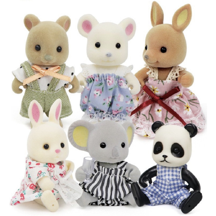 Búp bê đồ chơi koala, đồ chơi gấu nhà hàng phủ nhung cao cấp, có đi kèm quần áo váy