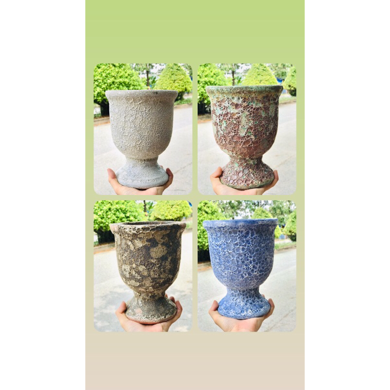 Chậu ly men xôi sz 20cm