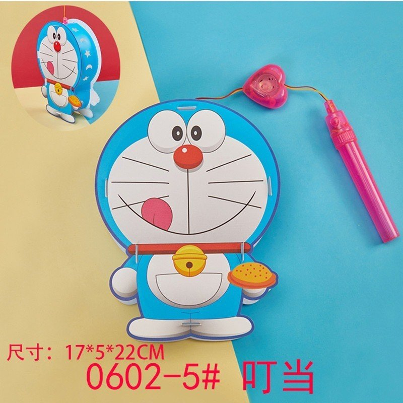 Đèn lồng trung thu cầm tay Chilly hình con thú dễ thương bằng giấy thủ công cho bé sáng tạo