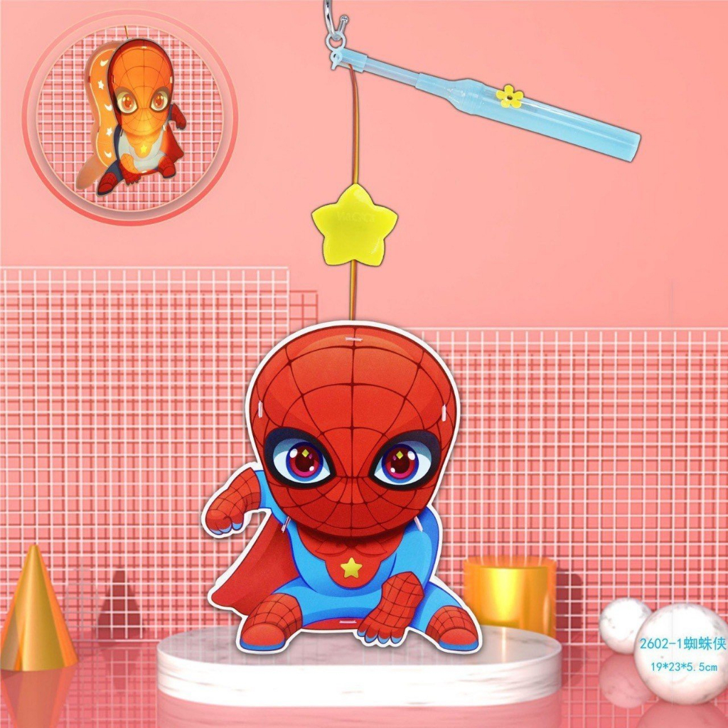 Đèn lồng trung thu cầm tay Chilly hình con thú dễ thương bằng giấy thủ công cho bé sáng tạo