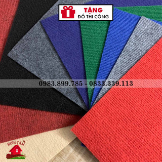 Thảm trải sàn nỉ lót sàn phòng khách dạng cuộn trải văn phòng sự kiện giá rẻ 3mm nhiều màu