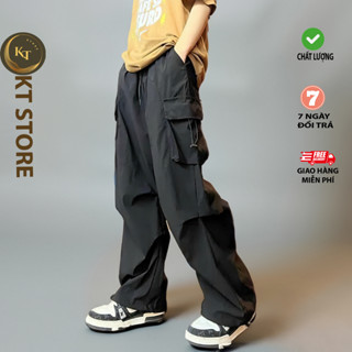 QUẦN KAKI TÚI HỘP DÀI ỐNG RỘNG ĐA NĂNG NAM NỮ UNISEX CHẤT CO GIÃN THOẢI MÁI CỰC CHẤT