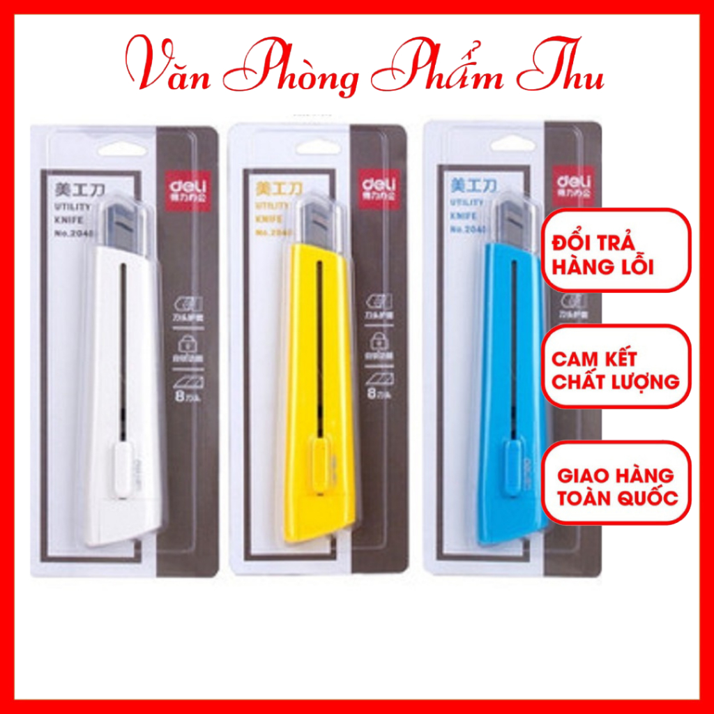 Dao Rọc Giấy Deli 2038/ Lưỡi Dao Deli Nhỏ.