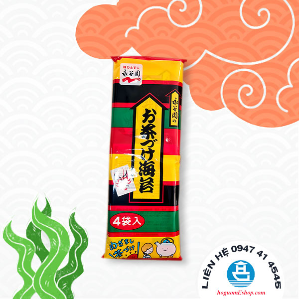 Gia Vị Rắc Cơm Ochazuke Nori Nagatanien gói 24g (gồm 4 gói nhỏ 6g)