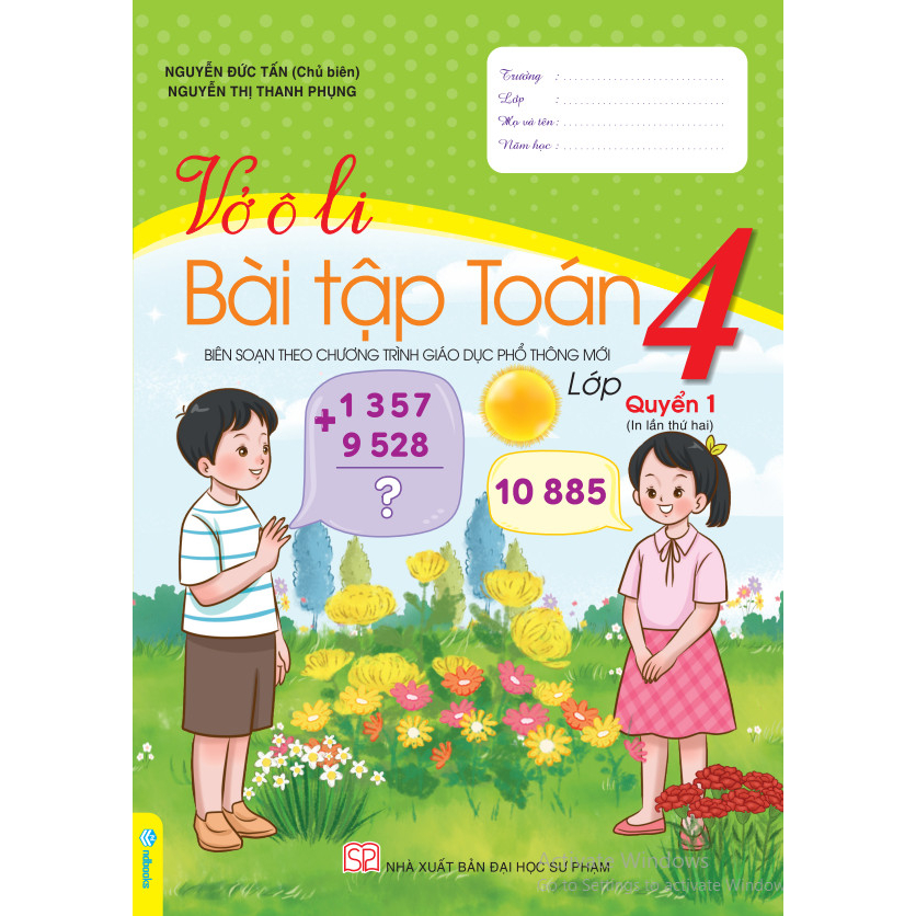 Sách - Combo 2 cuốn Vở Ô Li Bài Tập Toán 4  - ndbooks