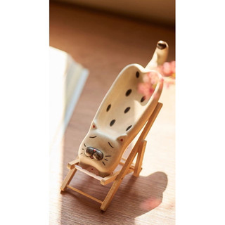 Chén gốm mèo size mini - chén khay nước chấm kiểu Nhật