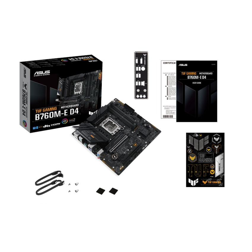 MainBoard  ASUS TUF Gaming B760M-E DDR4 | Intel B760 | LGA 1700 | M-ATX | 4 Khe RAM - Hàng Chính Hãng