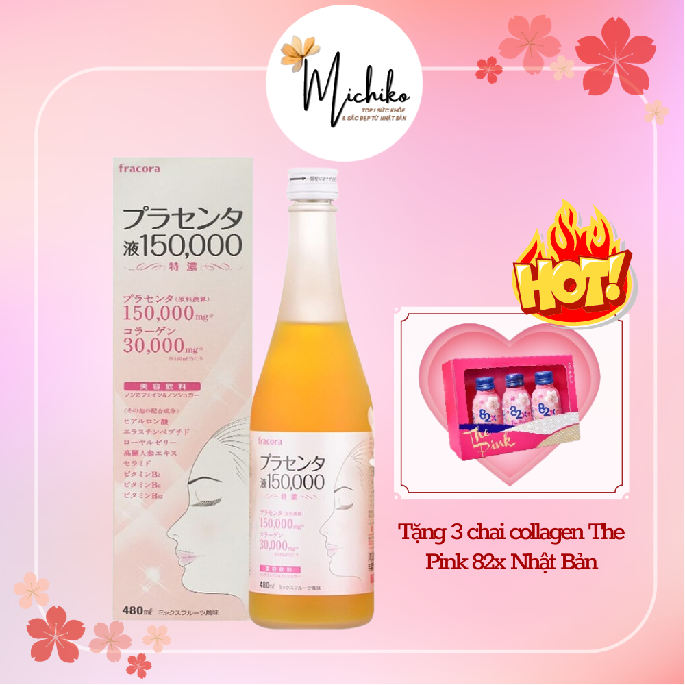 Nước Uống Nhau Thai Cừu Fracora Placenta 150.000mg Nhật Bản 480ml (Hàng chính hãng có xuất hóa đơn VAT)