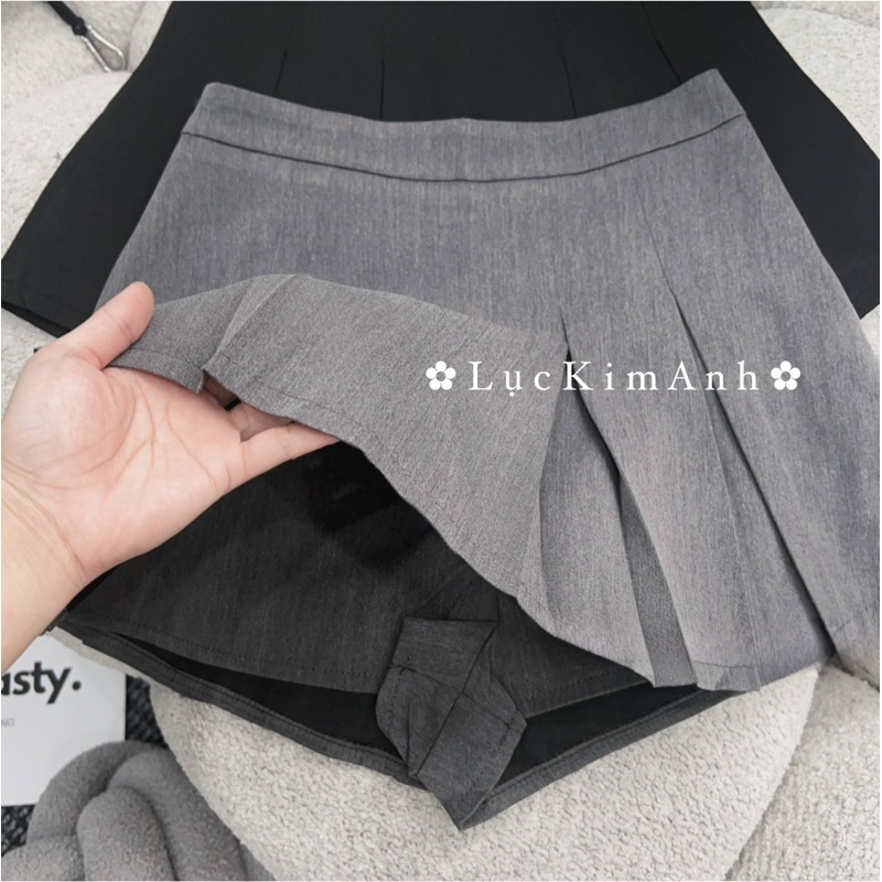 Chân Váy Xếp Ly To Dáng Ngắn 🍥