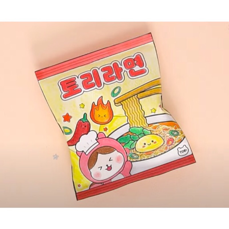 Đồ chơi giấy set nấu mì cay của tori  !!