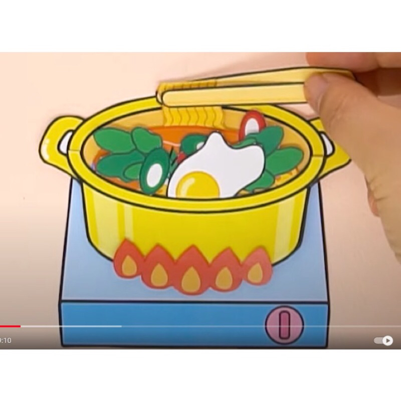 Đồ chơi giấy set nấu mì cay của tori  !!